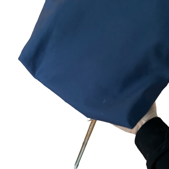 Vintage Tori Totes of Georgia lighthouse handbag with wooden clasp navy red - Picture 9 of 15